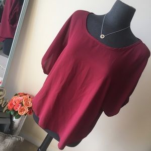 Cranberry Medium / Large Blouse